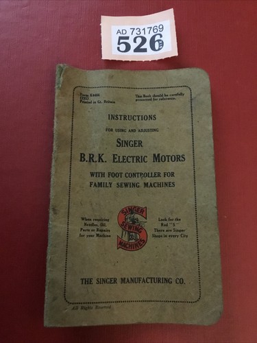 Vintage singer brk electric - vintage,
