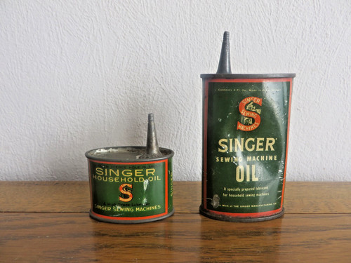 Vintage tins singer sewing - singer,